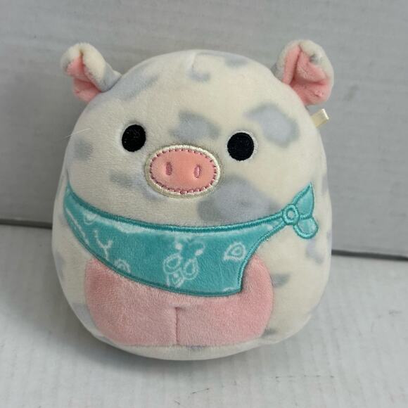 Squishmallows Rosie Spotted Pig Blue Bandana Easter Plush Toy Stuffed Animal - Picture 1 of 9